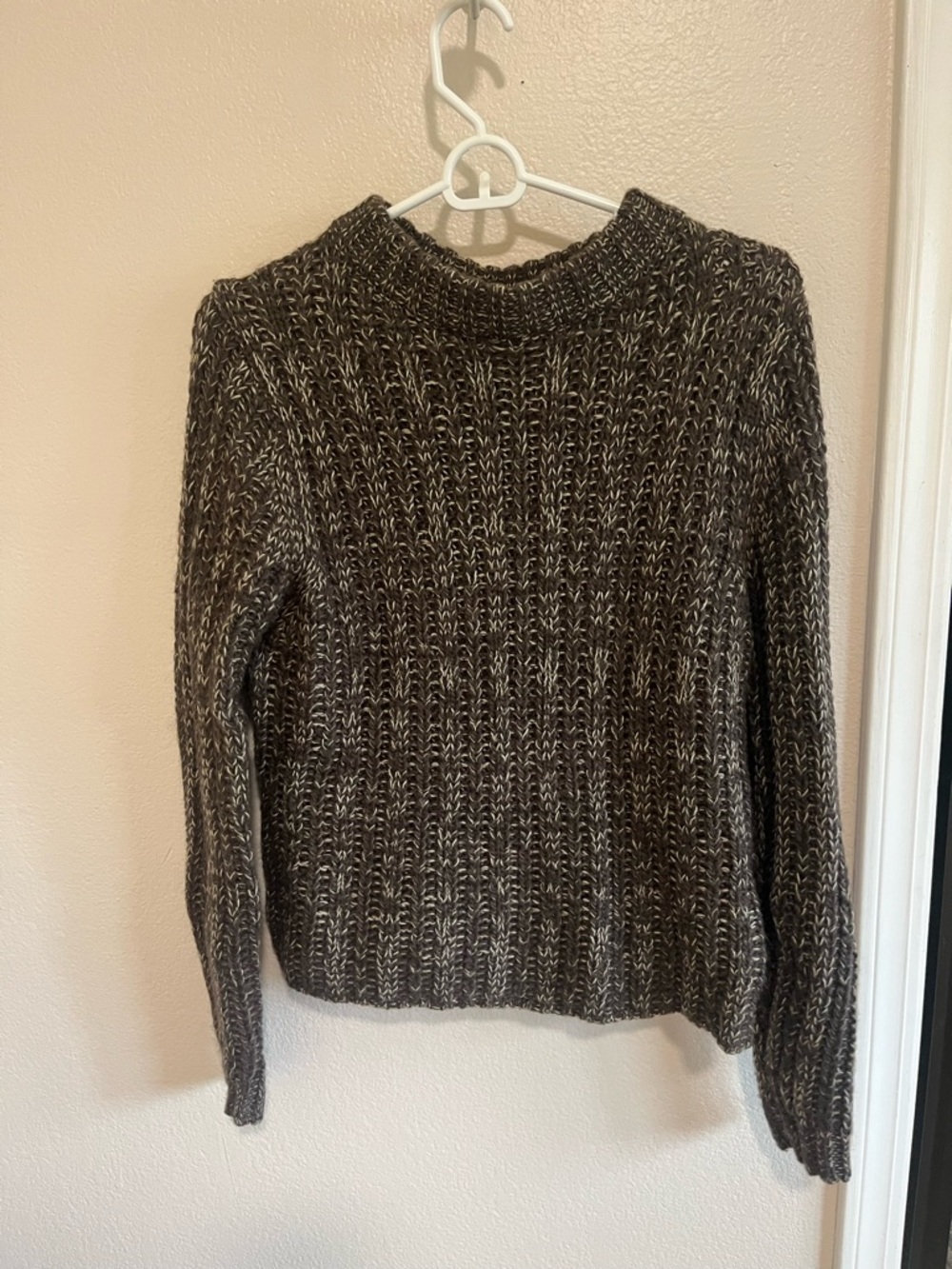 Carve Designs Marled Brown & Cream Crewneck Sweater